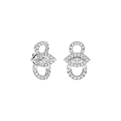 The Forefront Glow Diamond Earrings 18 KT / White Gold