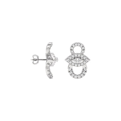 The Forefront Glow Diamond Earrings 18 KT / White Gold