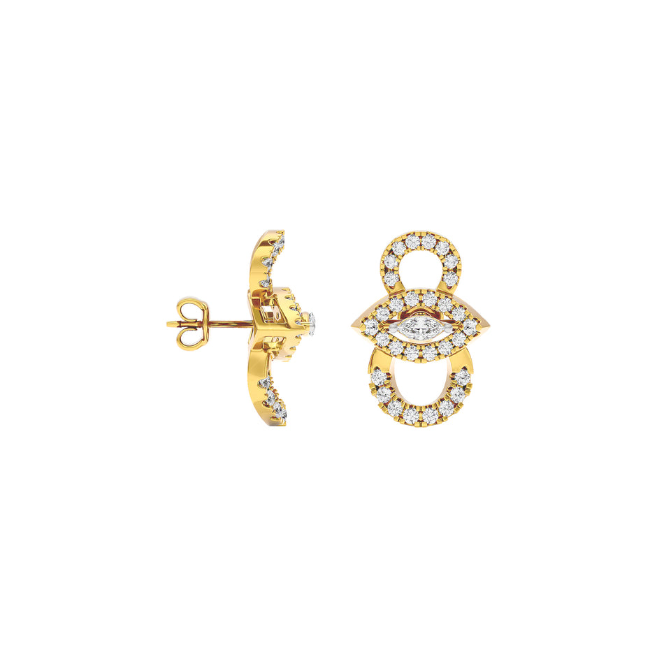 The Forefront Glow Diamond Earrings 18 KT / Yellow Gold
