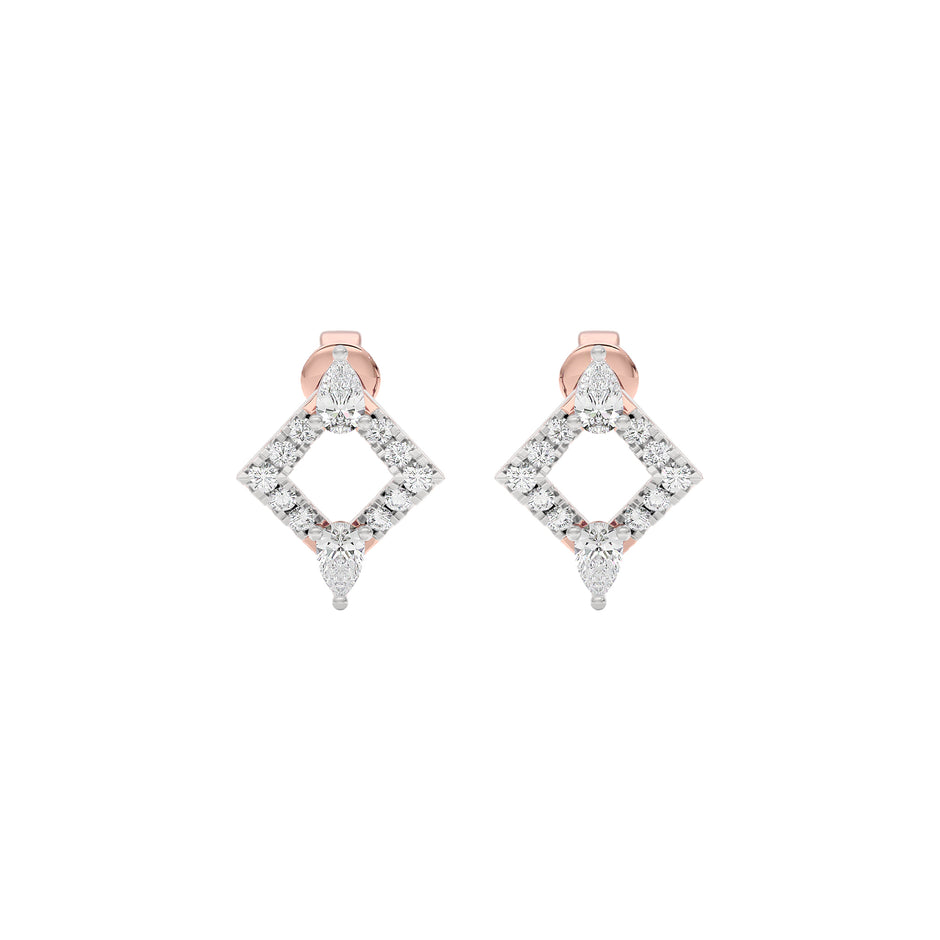 Angle Glow Diamond Earrings