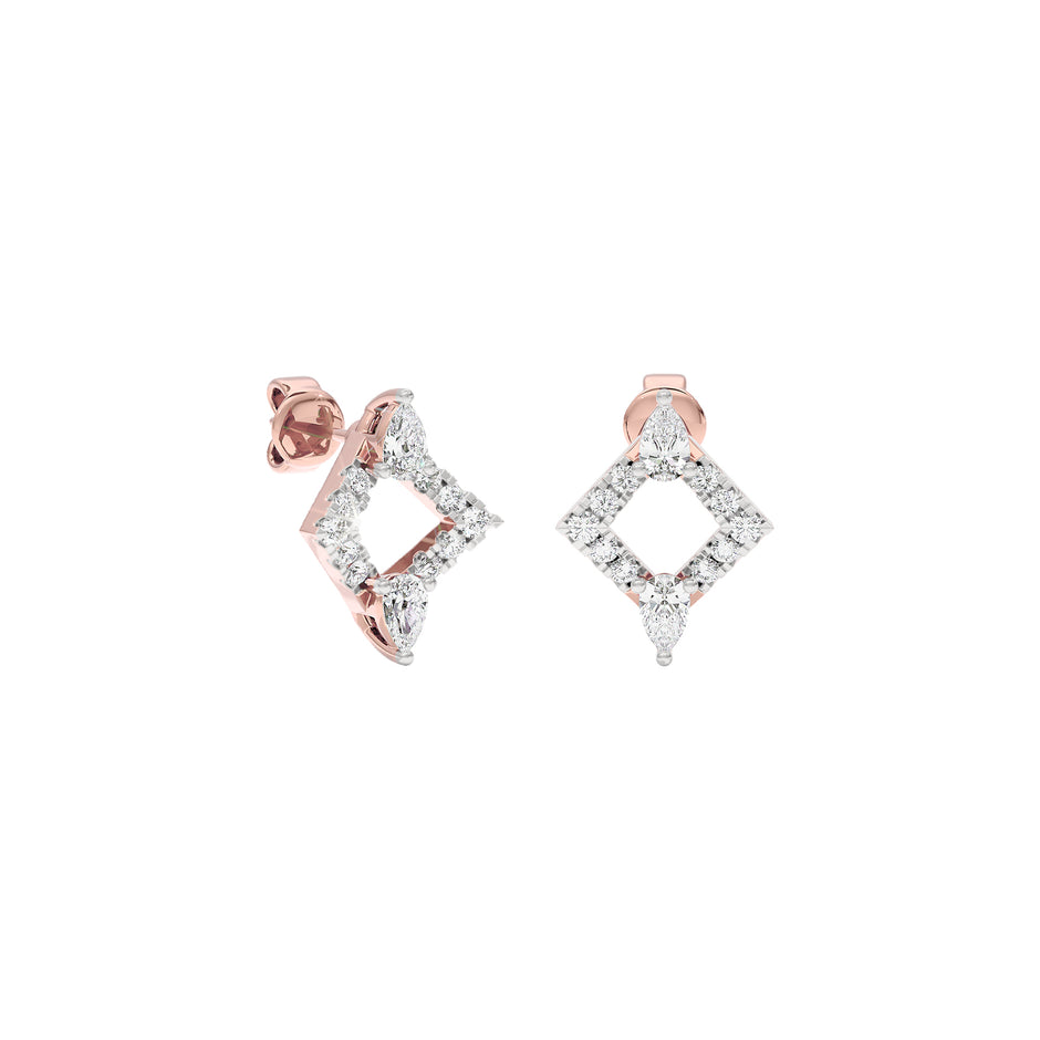 Angle Glow Diamond Earrings