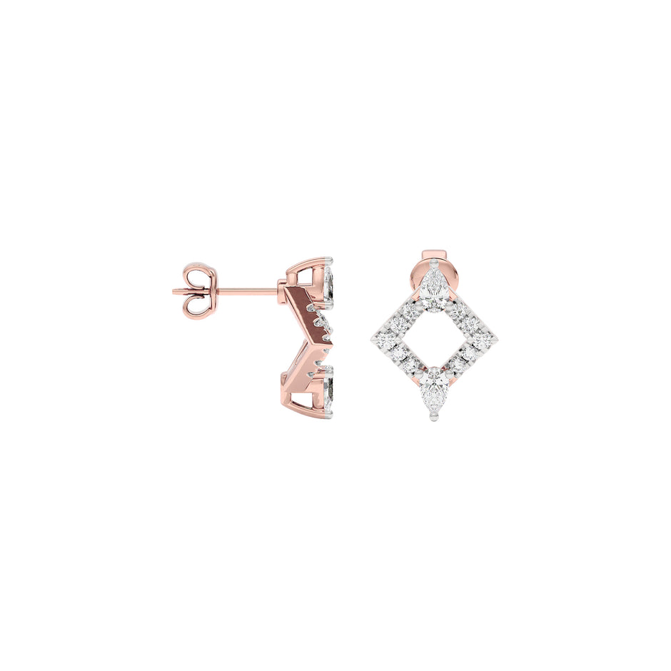Angle Glow Diamond Earrings