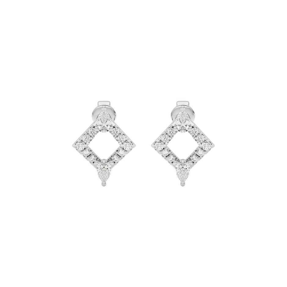 Angle Glow Diamond Earrings