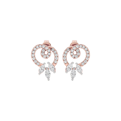Leona Diamond Earrings 18 KT / Rose Gold