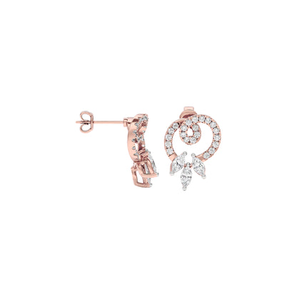 Leona Diamond Earrings 18 KT / Rose Gold