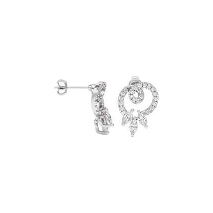 Leona Diamond Earrings 18 KT / White Gold