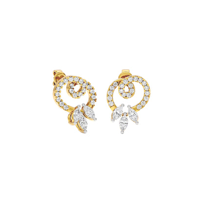 Leona Diamond Earrings 18 KT / Yellow Gold