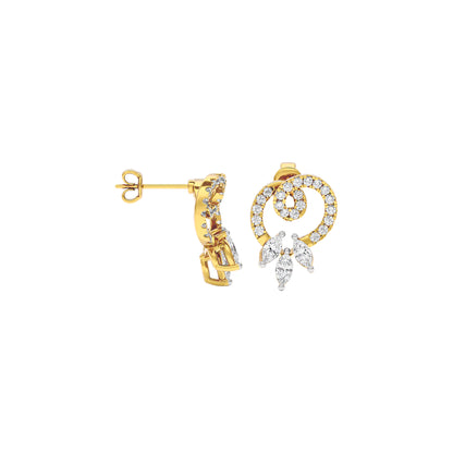 Leona Diamond Earrings 18 KT / Yellow Gold