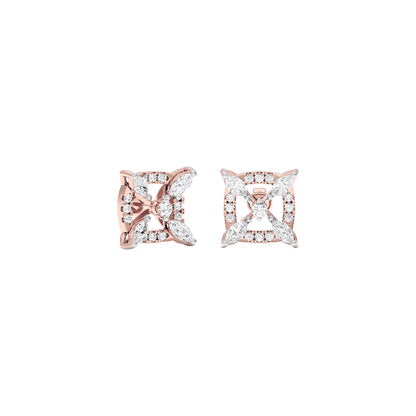 New Horizon Diamond Earrings 18 KT / Rose Gold