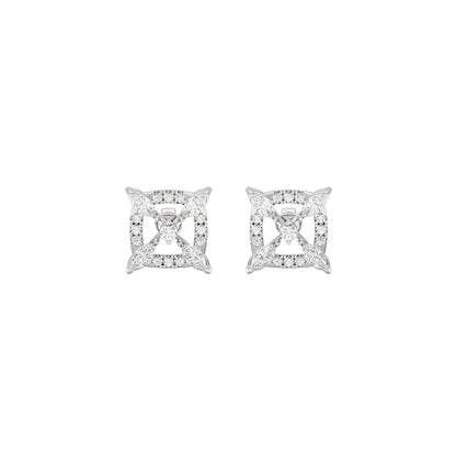 New Horizon Diamond Earrings 18 KT / White Gold
