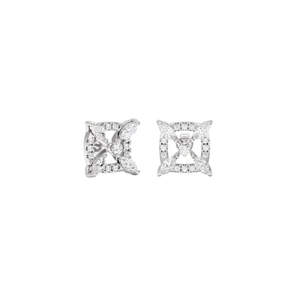 New Horizon Diamond Earrings 18 KT / White Gold