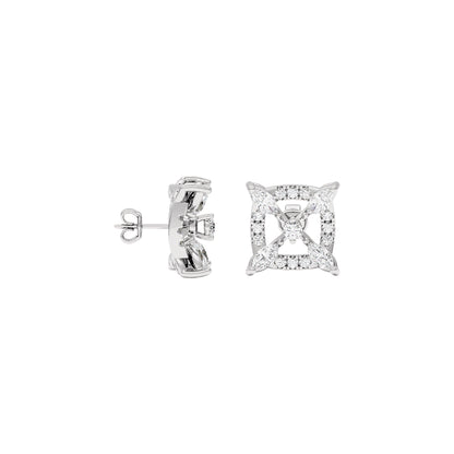 New Horizon Diamond Earrings 18 KT / White Gold