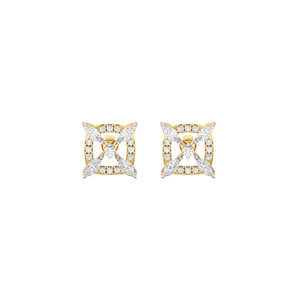 New Horizon Diamond Earrings 18 KT / Yellow Gold