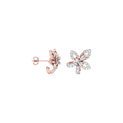 Floro Diamond Earrings 18 KT / Rose Gold