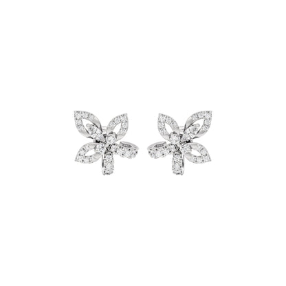 Floro Diamond Earrings 18 KT / White Gold