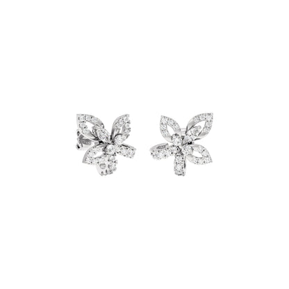 Floro Diamond Earrings 18 KT / White Gold