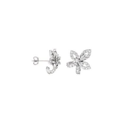 Floro Diamond Earrings 18 KT / White Gold