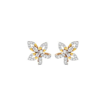 Floro Diamond Earrings 18 KT / Yellow Gold