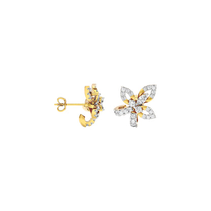 Floro Diamond Earrings 18 KT / Yellow Gold