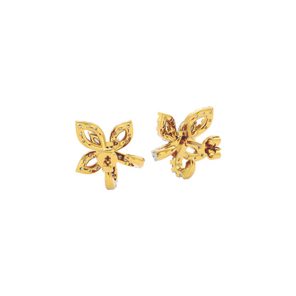 Floro Diamond Earrings 18 KT / Yellow Gold