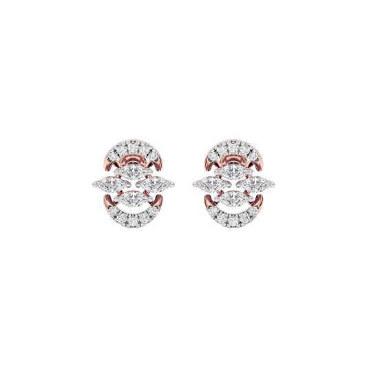 Oriana Diamond Earrings 18 KT / Rose Gold