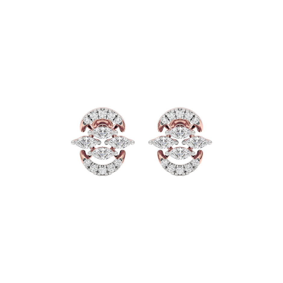 Oriana Diamond Earrings 18 KT / Rose Gold