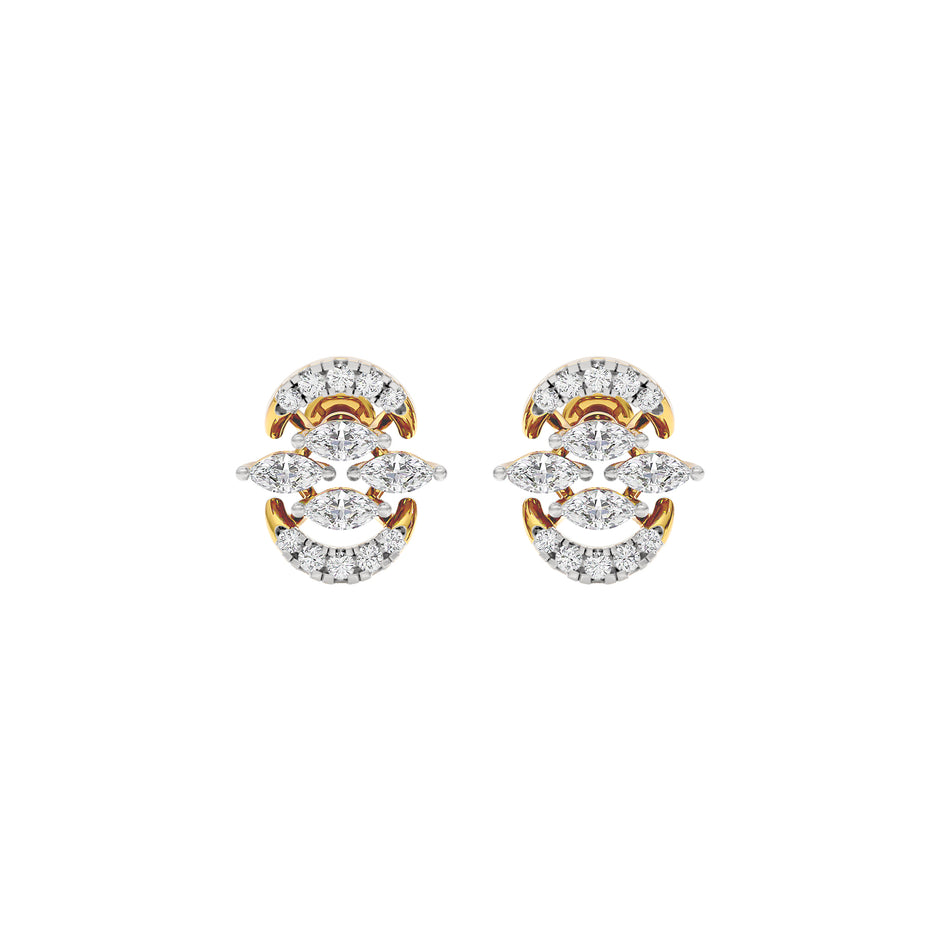 Oriana Diamond Earrings 18 KT / Yellow Gold