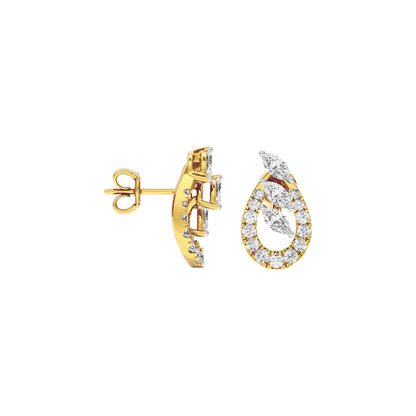 Celestial Pear Diamond Earrings 18 KT / Yellow Gold