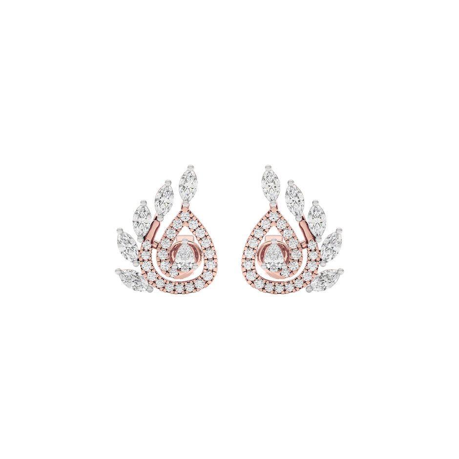 Zahira Diamond Earrings 18 KT / Rose Gold