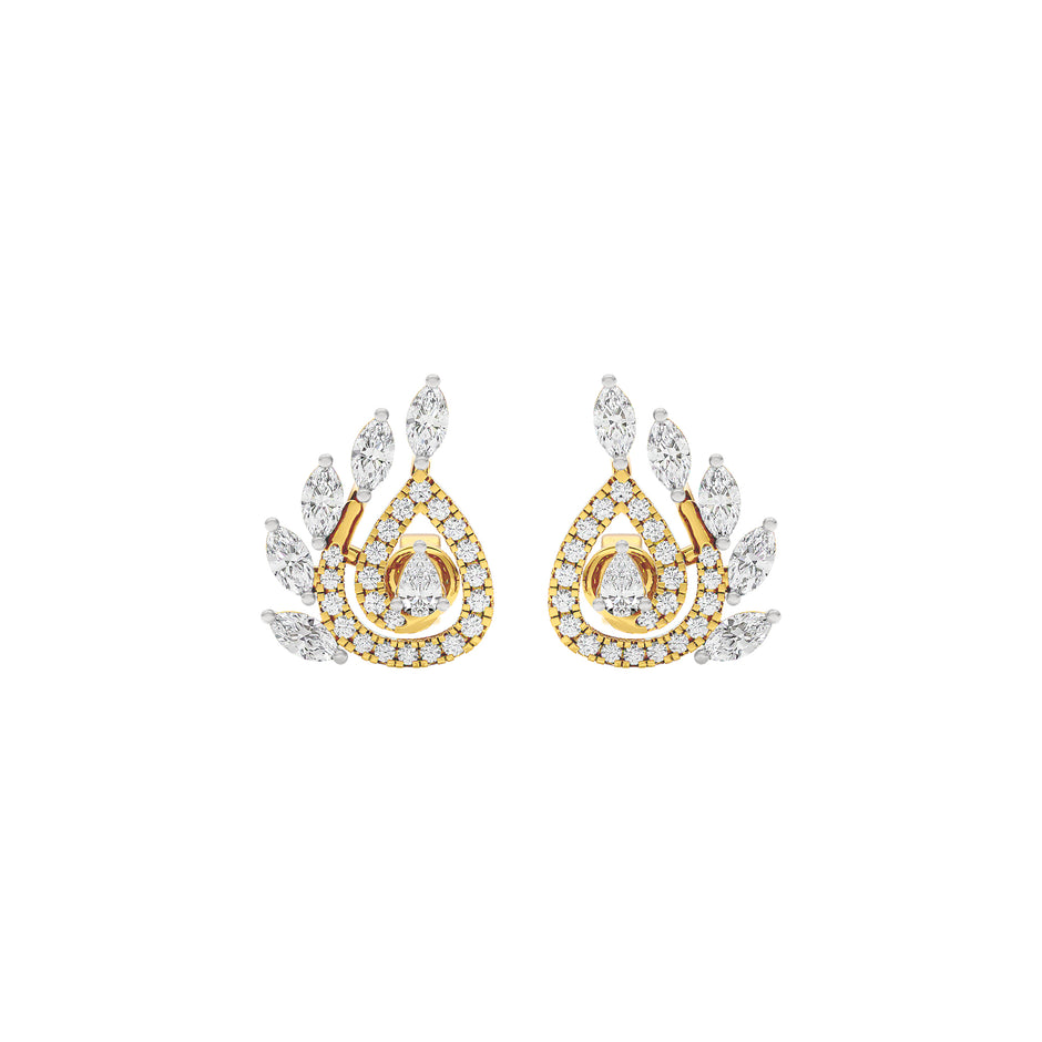 Zahira Diamond Earrings 18 KT / Yellow Gold