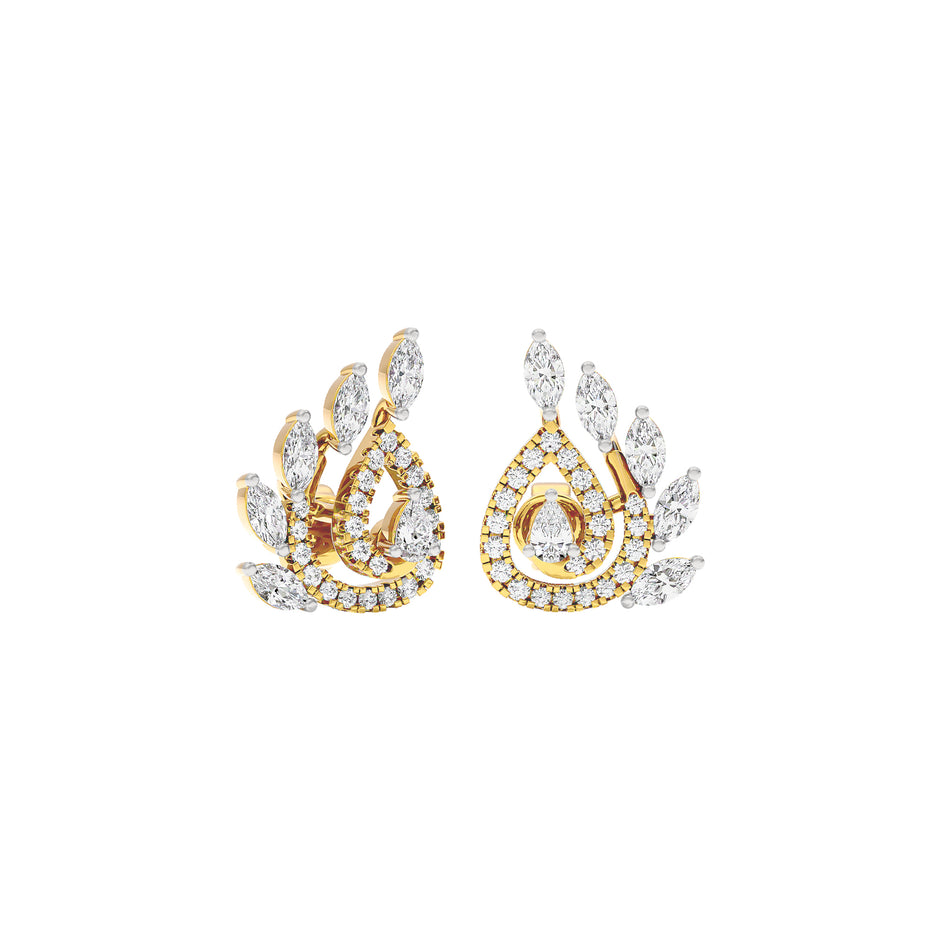 Zahira Diamond Earrings 18 KT / Yellow Gold