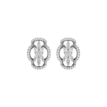 Elva Diamond Earrings 18 KT / White Gold