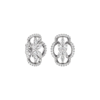 Elva Diamond Earrings 18 KT / White Gold