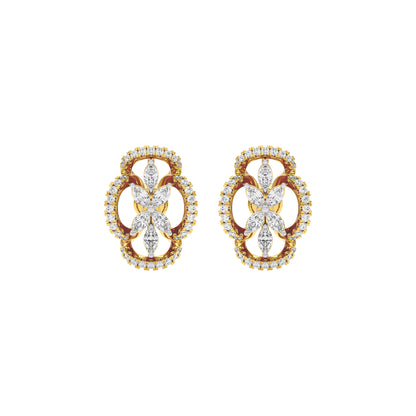 Elva Diamond Earrings 18 KT / Yellow Gold