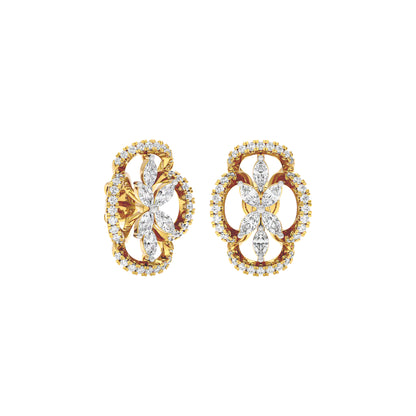 Elva Diamond Earrings 18 KT / Yellow Gold