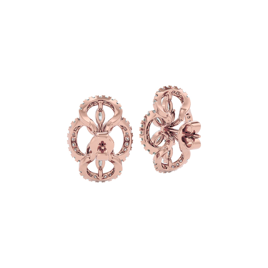 Elva Diamond Earrings 18 KT / Yellow Gold