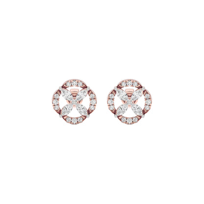 Soft Glow Diamond Earrings 18 KT / Rose Gold
