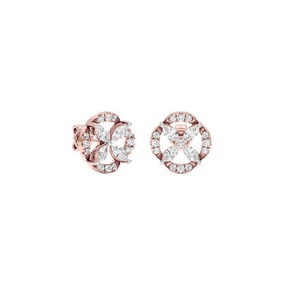 Soft Glow Diamond Earrings 18 KT / Rose Gold