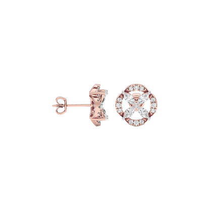 Soft Glow Diamond Earrings 18 KT / Rose Gold
