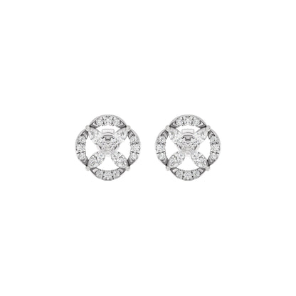 Soft Glow Diamond Earrings 18 KT / White Gold