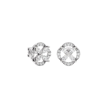 Soft Glow Diamond Earrings 18 KT / White Gold