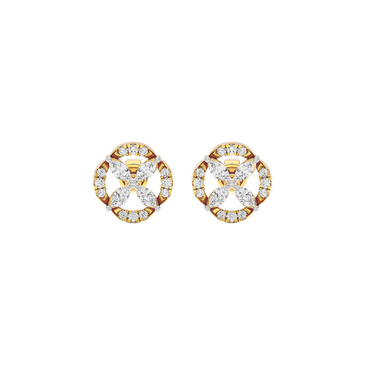 Soft Glow Diamond Earrings 18 KT / Yellow Gold