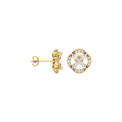 Soft Glow Diamond Earrings 18 KT / Yellow Gold