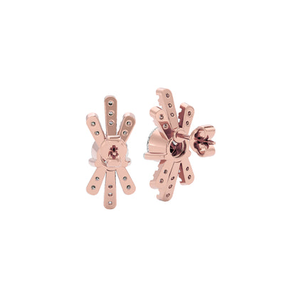 Radiant Six Diamond Earrings 18 KT / Rose Gold