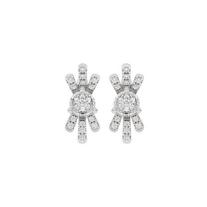 Radiant Six Diamond Earrings 18 KT / White Gold