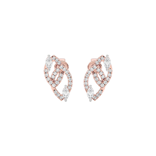 The Union Diamond Earrings 18 KT / Rose Gold