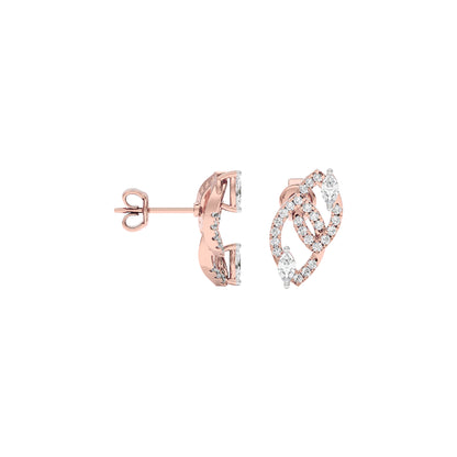 The Union Diamond Earrings 18 KT / Rose Gold