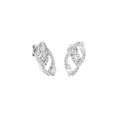 The Union Diamond Earrings 18 KT / White Gold