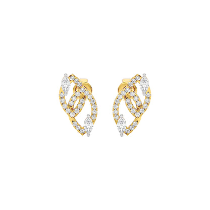 The Union Diamond Earrings 18 KT / Yellow Gold