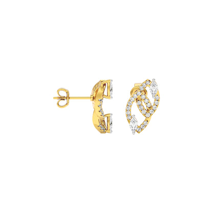 The Union Diamond Earrings 18 KT / Yellow Gold